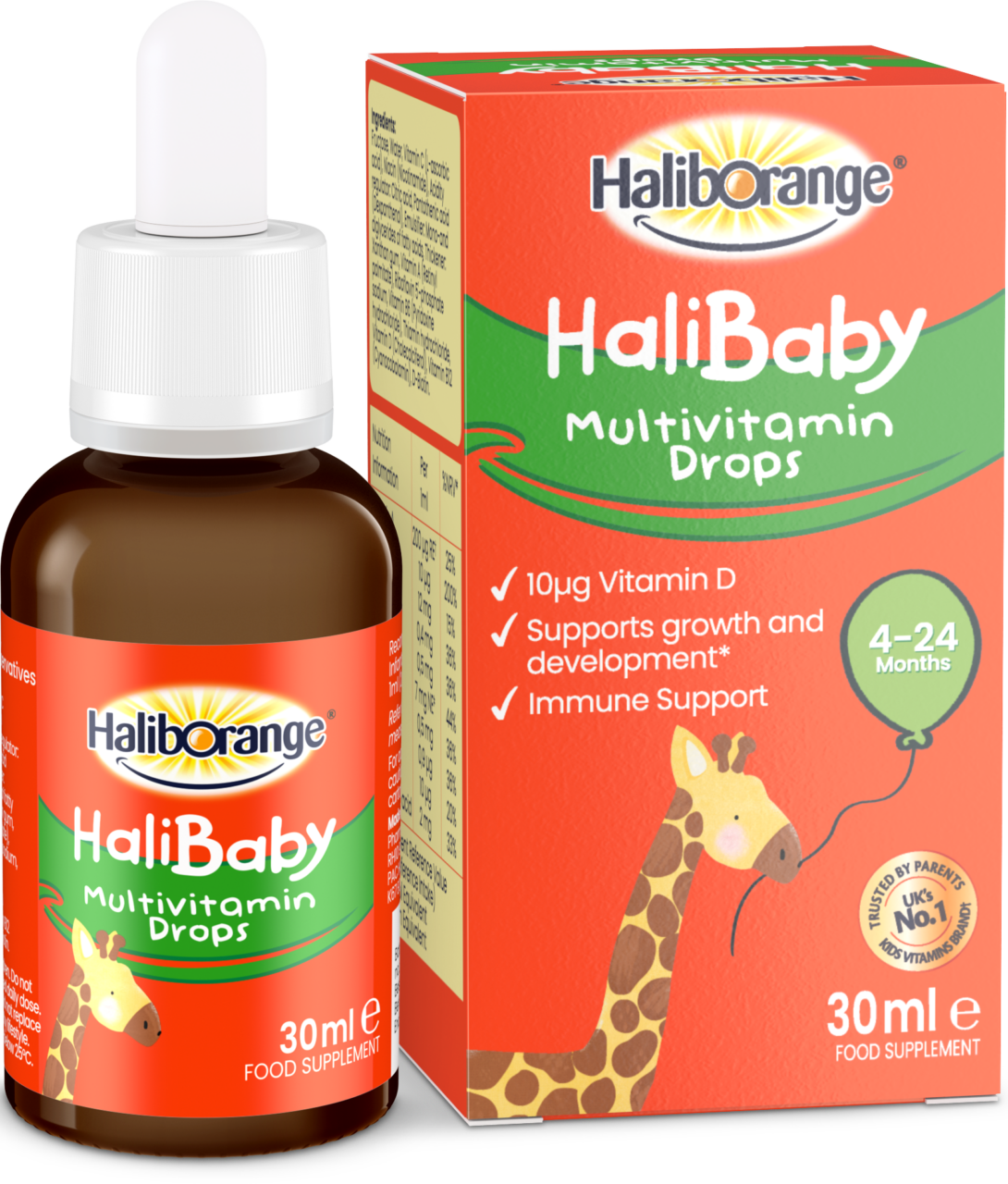 HALIBORANGE HALIBABY INFANT DROPS MULTI 30ML                                                                  