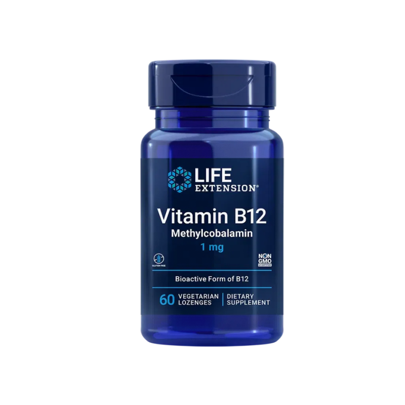 LIFE EXTENSION VITAMIN B12 METHYLCOBALAMIN, 60 VEGETARIAN LOZENGES