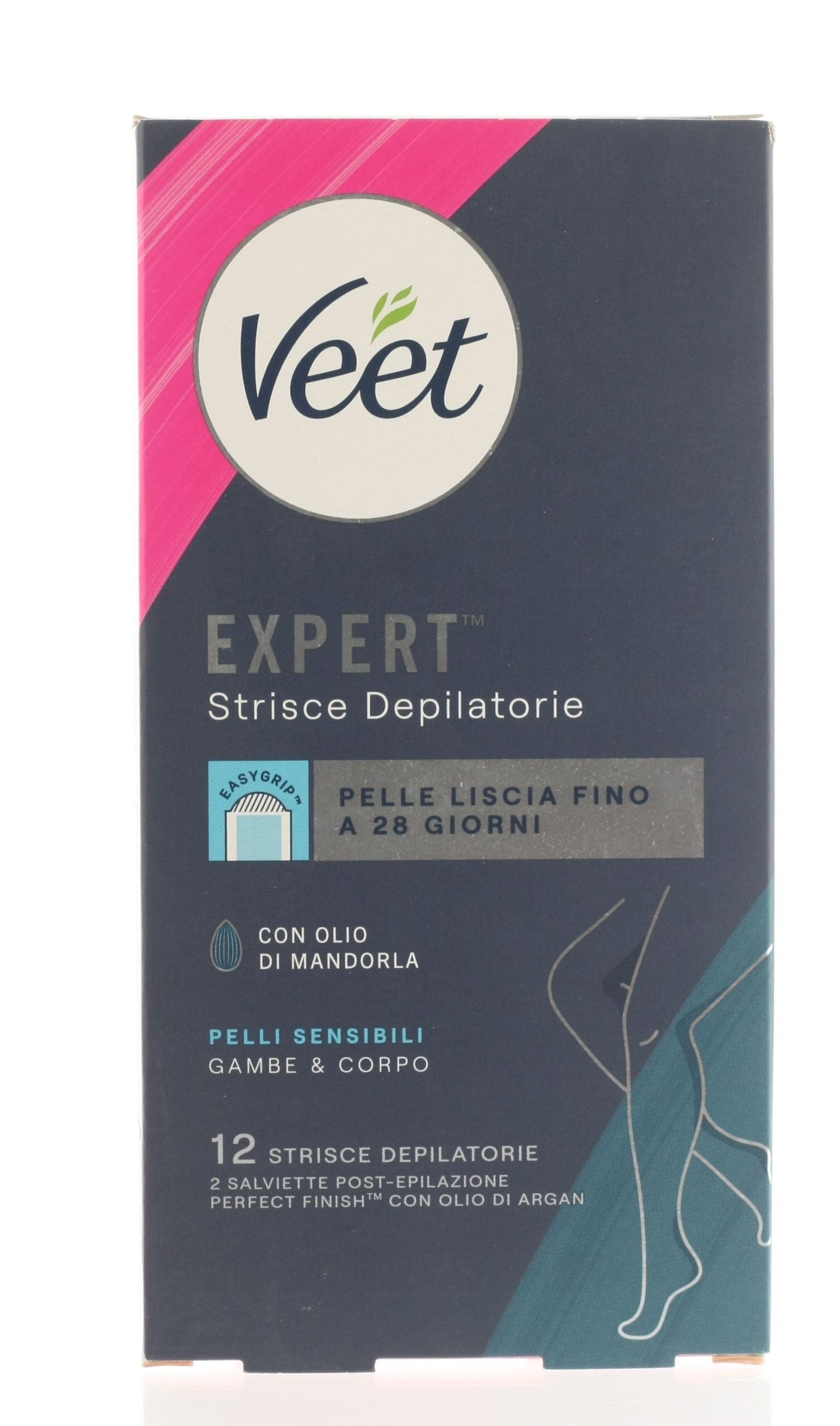 VEET EXPERT LEGS SENSITIVE WAX STRIPS 12